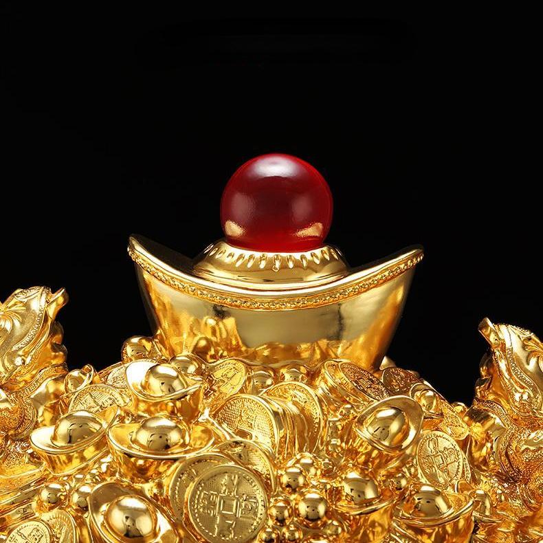 Zhaocai Goldbarren-Ornamente, Schatztöpfe, Heimtextilien, Eröffnungsgeschenke, Wohnzimmer, Einweihungsdekorationen