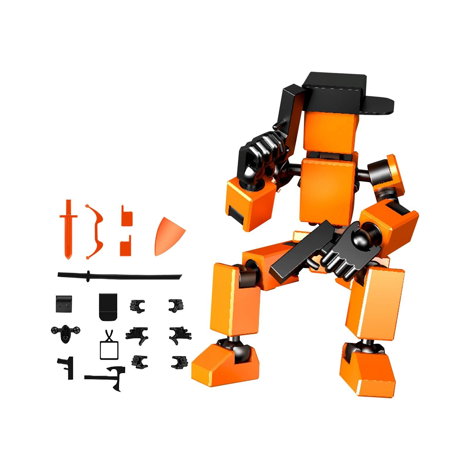 

3D-печатные шарнирные фигурки, игрушки для творческой сборки и декомпрессионные игрушки One Size оранжевый