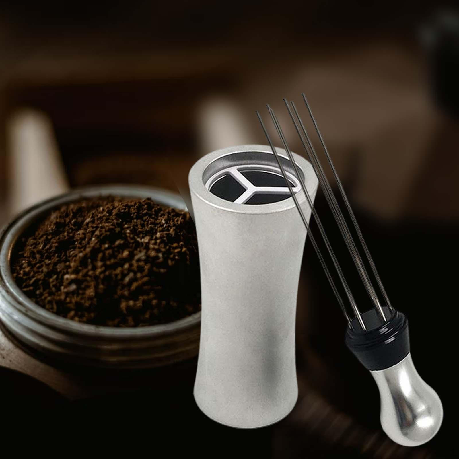 Coffee Tamper Distributor with Stand Espresso Stirring Tool ,