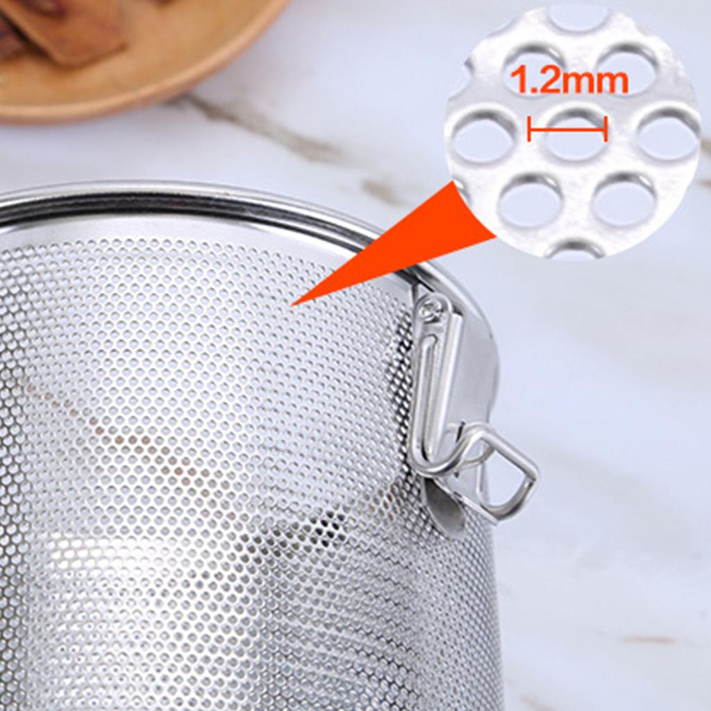 Stainless Steel Brine Basket Spice Seasoning Strainer Seasoning Tea Ball Infuser Soup Filter Tool Cooking Strainer Mesh Basket