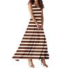 Women's Summer Casual Fashion Printed Dress V Neck Sleeveless Dress