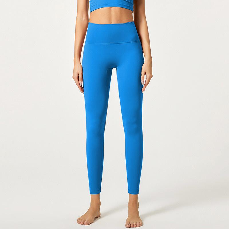 2025 Damen Cloud-Feel High-Waist Elastische Yogahose - Superweich, Hüftformend, Nude-Feel, Perfekt zum Laufen und für Sport