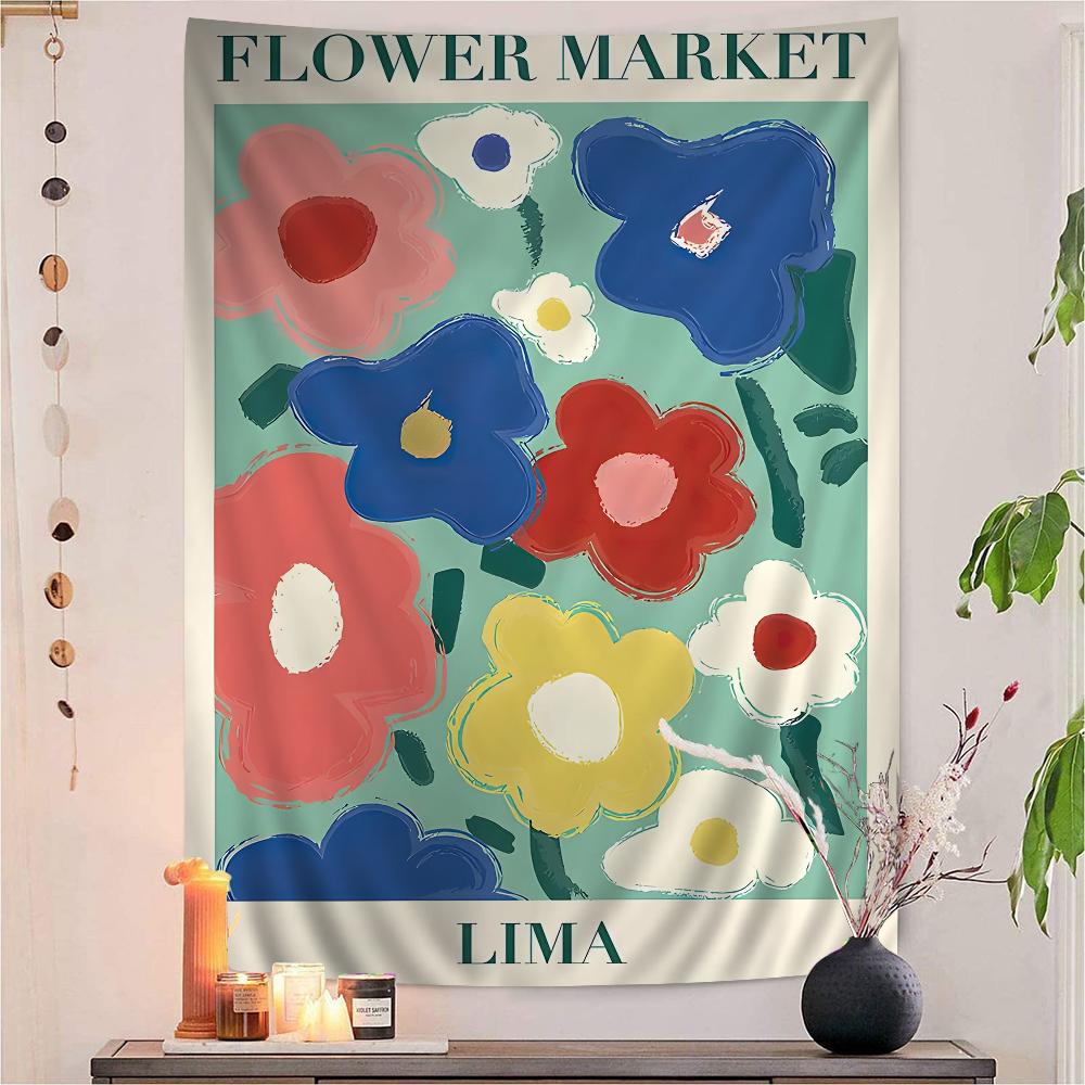 Matisse Abstract Art Flower Anime Tapestry Hanging Tarot Hippie Wall Rugs Dorm Wall Hanging Sheets
