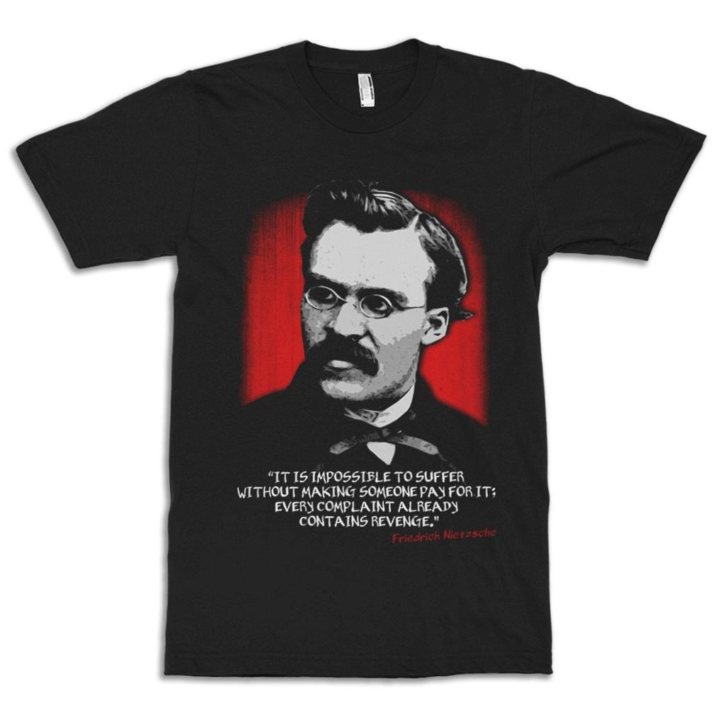 Friedrich Nietzsche Quote Men's T-Shirt / 100% Cotton Tee / Men's Women's All Sizes (NIT-338451)