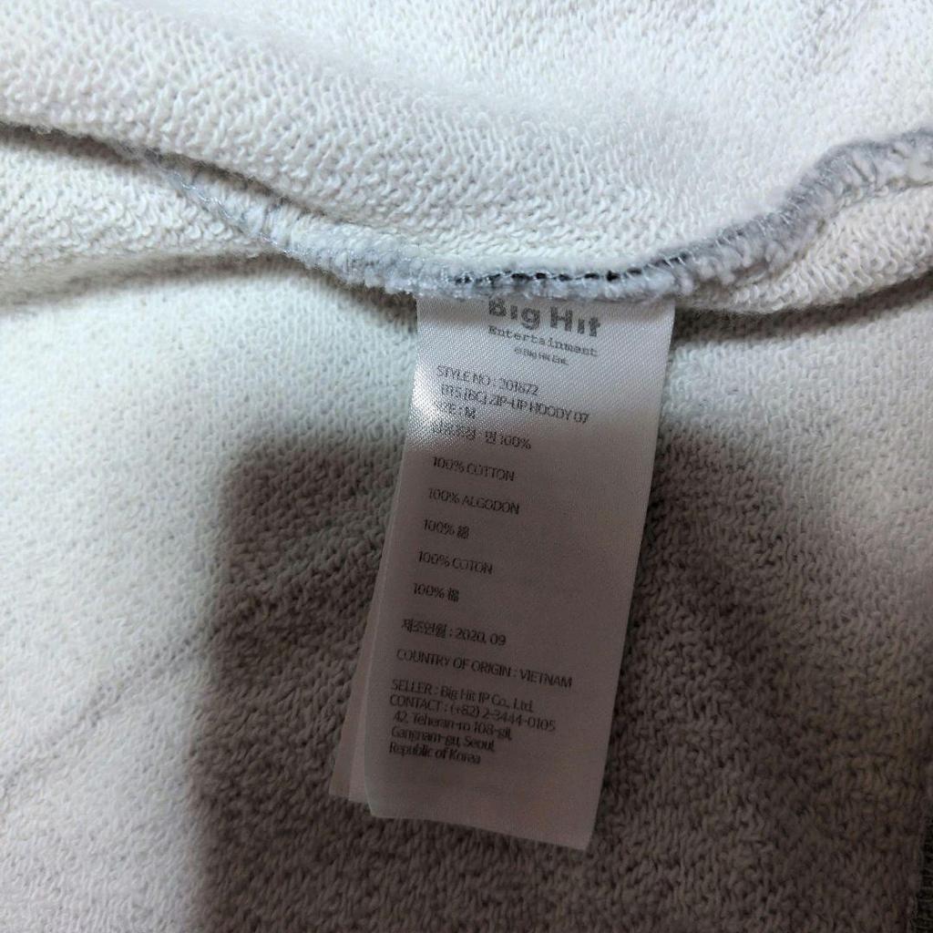 [USED] Rare BTS Pop Up Space of BTS Official Hoodie, Light Gray