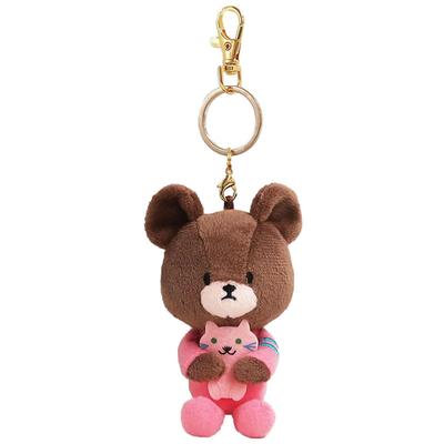The Bears' School Jackie and Cat Pair Mascot 202116-24 Size: H10.5 X W6 X D4.5cm