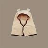 1pc children's hat autumn and winter baby scarf integrated beanie warm balaclava hat kids with ear protection fits 1-3 years old