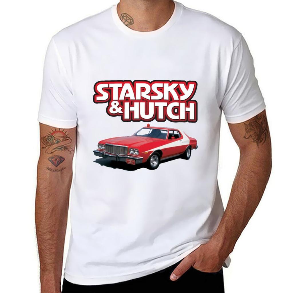 Starsky and Hutch TShirt T Shirts for Man Graphic Tees T Shirts with Prints T Shirts for Man Pack White TShirt