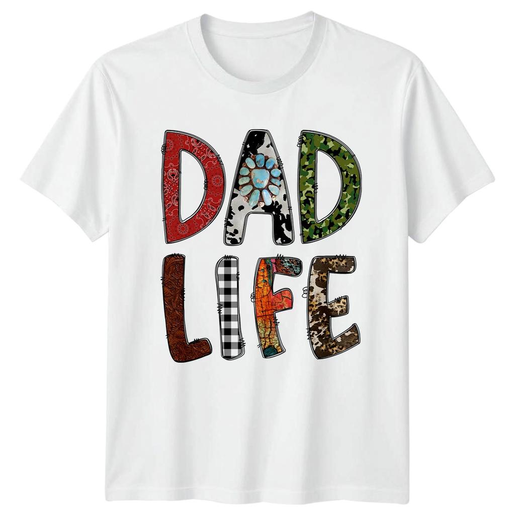 Dad Life Unisexs TShirt Rustic Cowhide Fathers Day Gift For Him