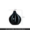 Black White Ink High End Big Belly Small Mouth Glass Vase Home Decor Living Room Flower Vase