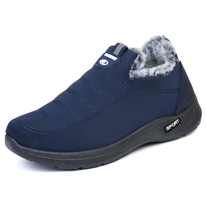 Sneakers da uomo Outdoor Peluche Calde Scarpe invernali impermeabili di alta qualità antiscivolo Stivaletti da trekking Stivali invernali da uomo lavoro