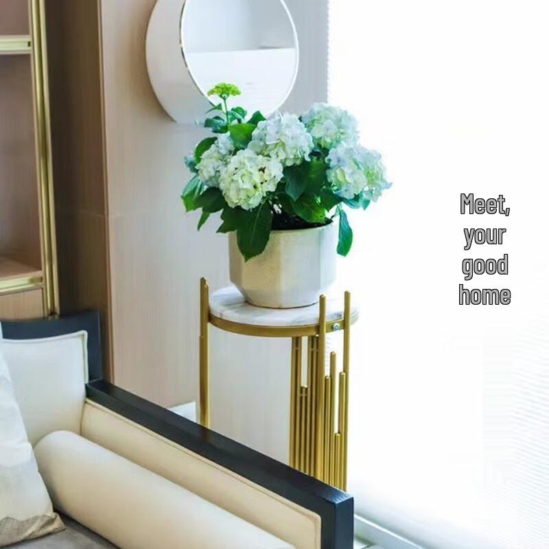 Miling Gold Iron Art Flower Stand