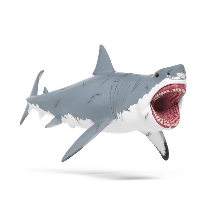 Megalodon Figurine, Authentic Figurines and Realistic Details, Schleich 15055 Dinosaurs, from 4 Years