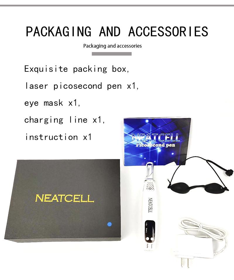 Cross-Border Red & Blue Picosecond Laser Pen for Tattoo, Mole, Freckle, and Eyebrow Removal.