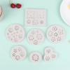 3D Mini Prästkrage Blomma Silikonform Diy Fondant Tårta Dekoreringsverktyg Bröllop Födelsedag Fest Choklad Godis Bakverk Bakform