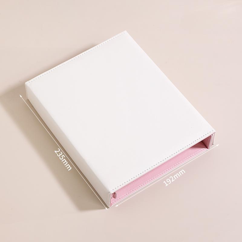 Ordner A5 Kpop Fotokarten Sammelbuch Magnetverschluss Großer Kartenhalter Macaron PU Idol Foto Karten Sammlung