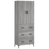 Highboard Grey Sonoma 69.5 x 34 x 180 cm Particleboard