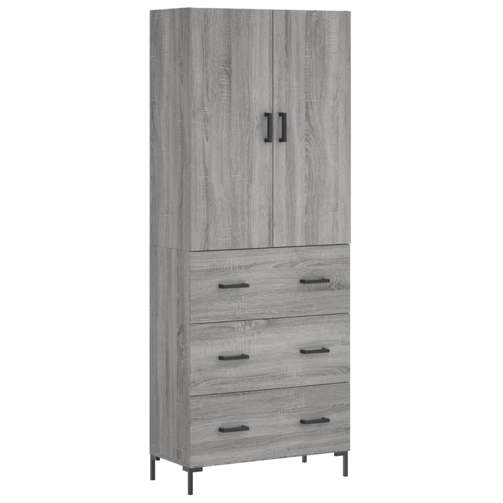 Highboard Grey Sonoma 69.5 x 34 x 180 cm Particleboard