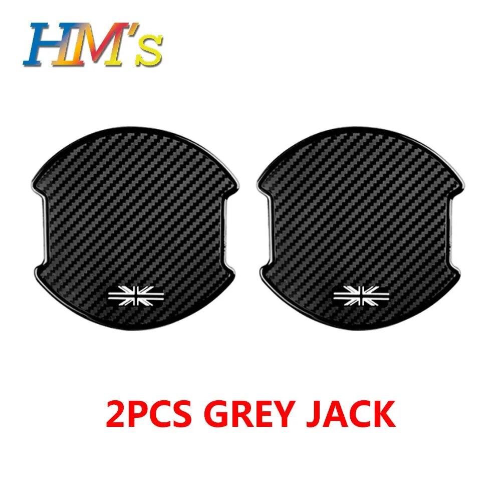 

Защитные накладки на запястья автомобильных дверных ручек для MINI ONE Cooper S F54 F55 F56 F60 R55 R56 R60, внешний вид автомобиля, защита от царапин Gray Union-2pcs