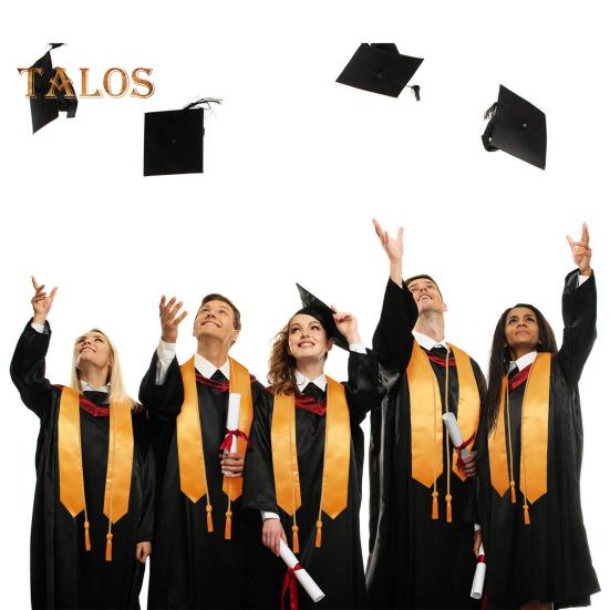 1 Set Academic Uniform Includes Hat Shawl Honour Rope V-Neck Bat-Sleeved Robe 2025 Graduation Cap And Gown Set for Memorable Graduation Events