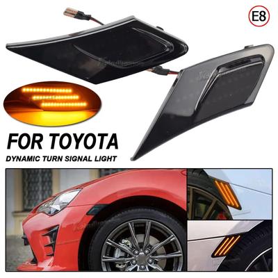 2 szt. LED Dynamiczne światło kierunkowskazu Dla Toyota 86 FT86 GT86 Lampka boczna Kierunkowskaz Sekwencyjna lampa Dla Scion FR-S Dla Subaru BRZ