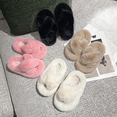 Pantofole in cotone per bambini, invernali, da interno, con fondo in peluche