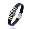 Custom Jewelry Customizable Men Soccer Leather Bracelet Vintage Minimalist Sport Style Durable Comfort Versatile Wristband