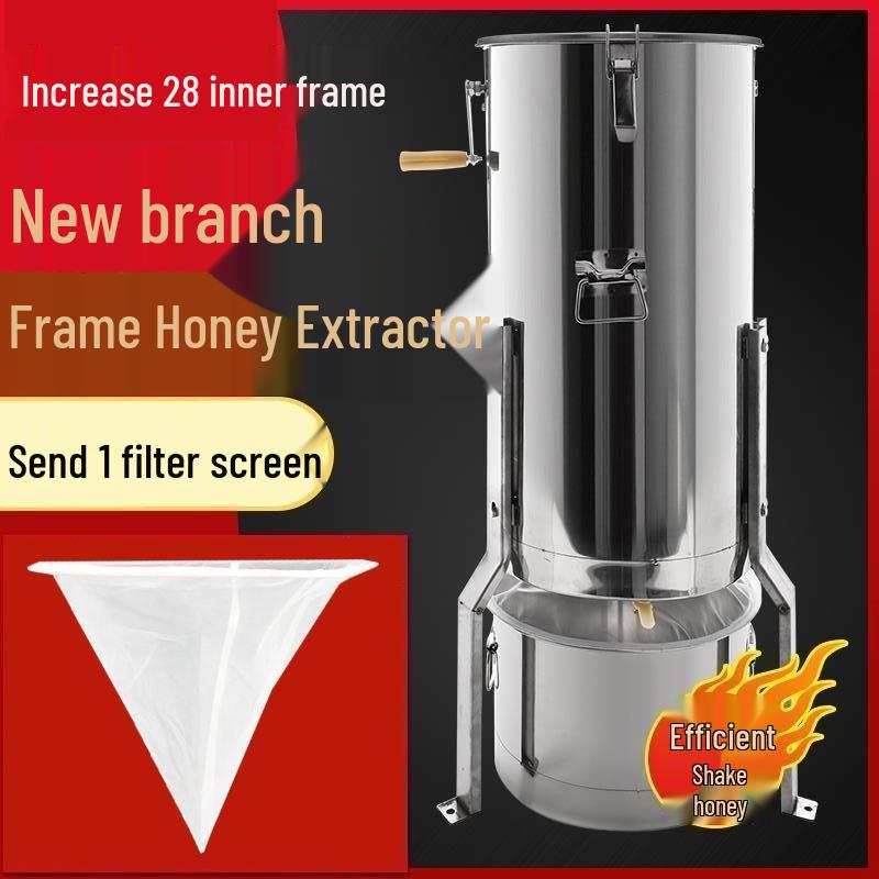 Thickened Stainless Steel Honey Extractor & Spinner Set for Beekeeping