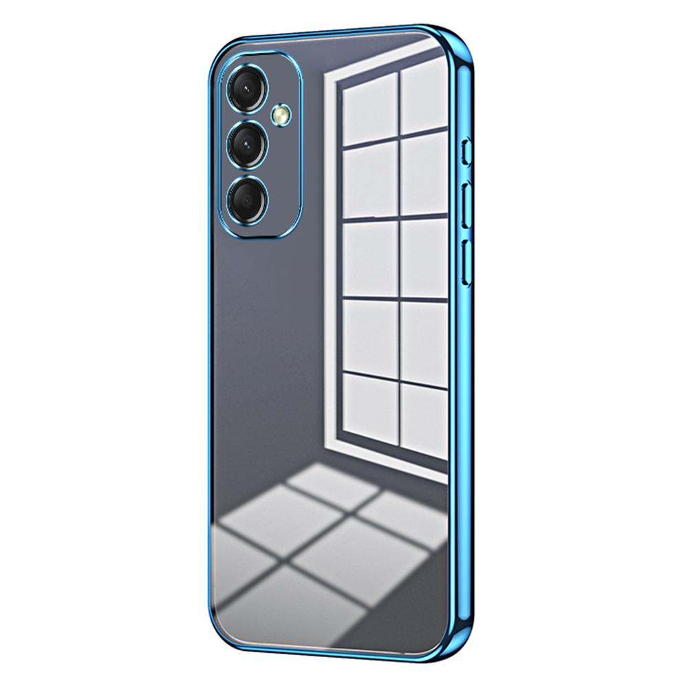 

For Samsung Galaxy A16 5G/A16 4G Case Electroplating Frame Soft TPU Phone Cover Blue