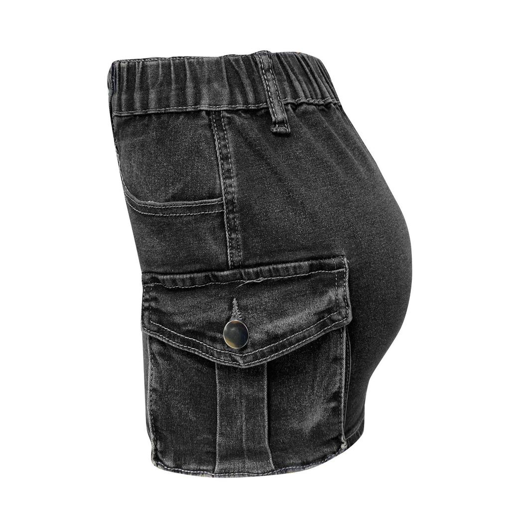 2025 Retro Elastic Slim Fit Women's Denim Workwear Skirt