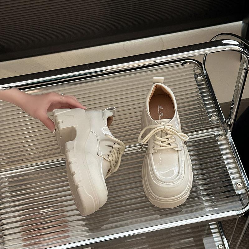 

Spring and summer loafers small leather shoes new British style versatile small leather shoes soft sole women s one-pedal casual single shoes 40