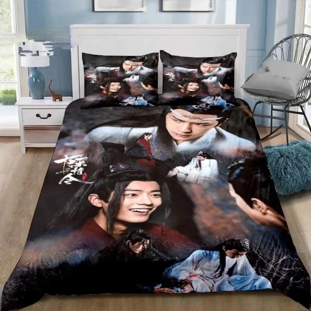 The Untamed Drama Bedding Set Xiao Zhan Wang Yi Bo Bedding For Boy Girl Set Home Decoration Single Twin Full Queen King Size