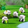 Resin Mini Pandas Miniature Pandas Figurine,Fairys Garden Accessories Garden,Micros Landscape,Plant Pot,Bonsais Craft