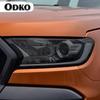 2 Pcs Car Headlight Tint Black Protective Film Transparent TPU Sticker Accessories  For Ford Ranger Wildtrak Raptor 2015-Present