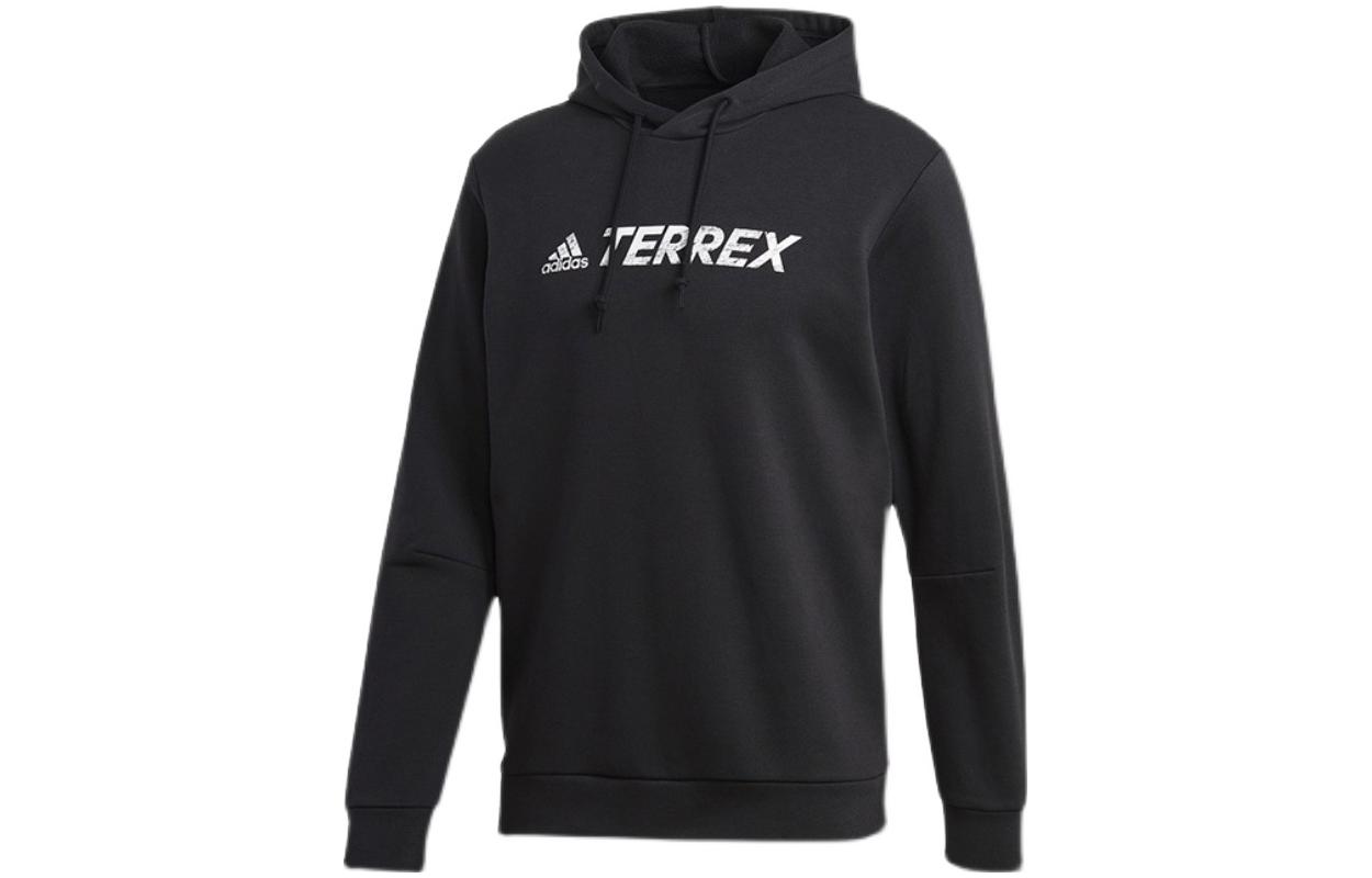 Adidas Sweatshirts Men s Black Hooded Thickened Regular GL6107 S