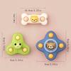 3pcs Animal Style Suction Cup Rotating Toys Gyroscope Youngsters Toys Birthday Gift Bath Toys Educational Dining Table Toys