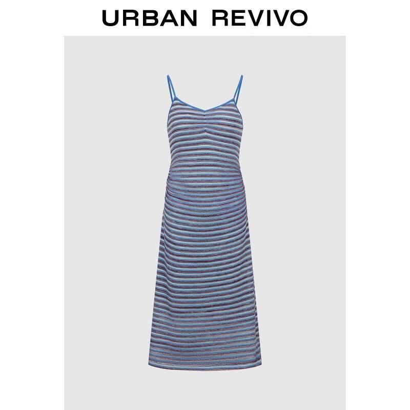 UR2026 Women s Colorblock Striped Cami Dress M