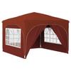 Pop Up Party Tent 290 X 290 X 245 Cm Terracotta