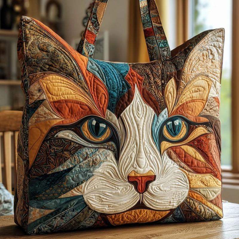 3D New Women's Cat Print Handbag Shoulder Bag Canvas Bag