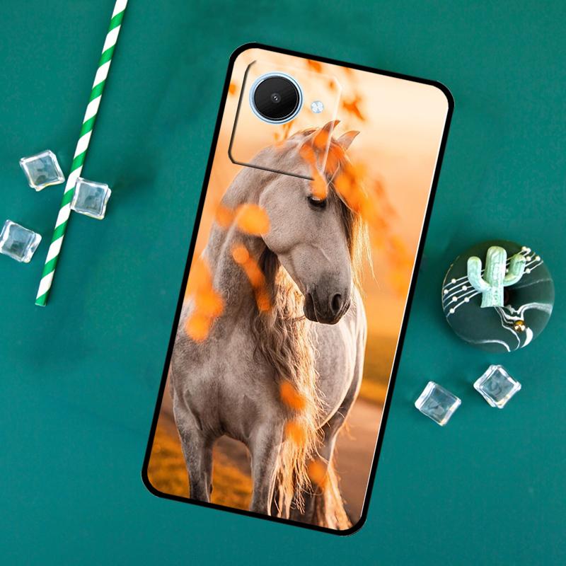 Horse Animal For Realme 11 9 10 12 Pro Plus C55 C53 C51 C33 C31 C30 C25s C21Y C15 GT3 GT5 GT Neo5 Case