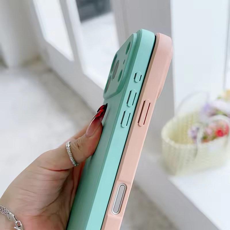 Čtvercový Čtvercový Tekutý Silikonový Kryt na Telefon pro iPhone 17 Air 16 15 14 11 Pro Max Plus 12 13 mini XR Xs 7/8 SE 16E trataLuxusní Ochranný Kryt Kamery
