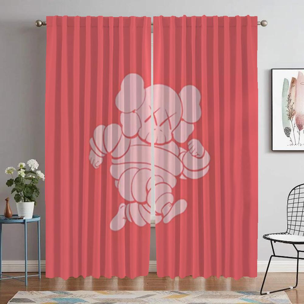 

Шторы Shades Kawes для гостиной, шторы для дома, интерьерные шторы, 2 штуки, перегородка, тюль для спальни, кухни, блэкаут, детские W50xH70cmx2pcs-CL