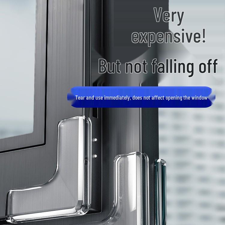 Aluminum Window Anti-Collision Corner Protector - Silicone Safety Sleeve for Inward Opening Windows