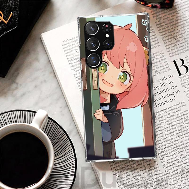 S-Spy Family Anya Cover For Samsung Galaxy S23 S22 S24 S25 Ultra S21 Plus S20 FE Phone Case S10 + S10E S25U Print Coque