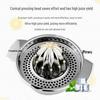 Compact Stainless Steel Manual Juicer - Portable Lemon & Orange Squeezer for Home Use
