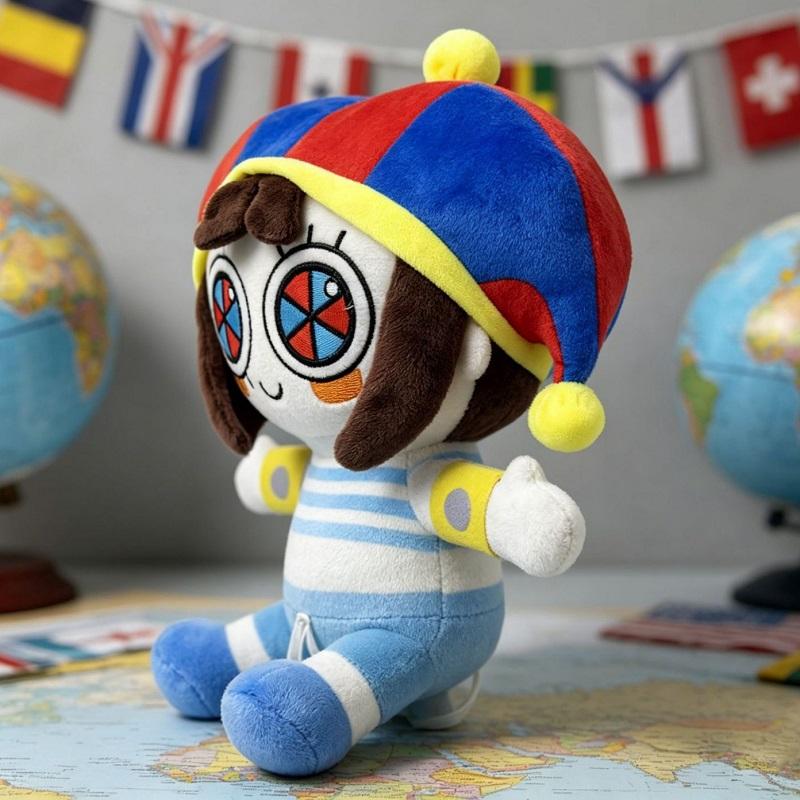 New Anime Gangle Pomnis Plush Cute Kinger Queenie Plush Kawaii Soft Stuffed Anime Peripherals Plushie Doll Toy Gift