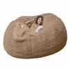 Home Sponge Bed Bean Bag Chair Cover Slipcover Double Bedroom Balcony Large Couch Round Soft Fluffy  Cover No Fillings
