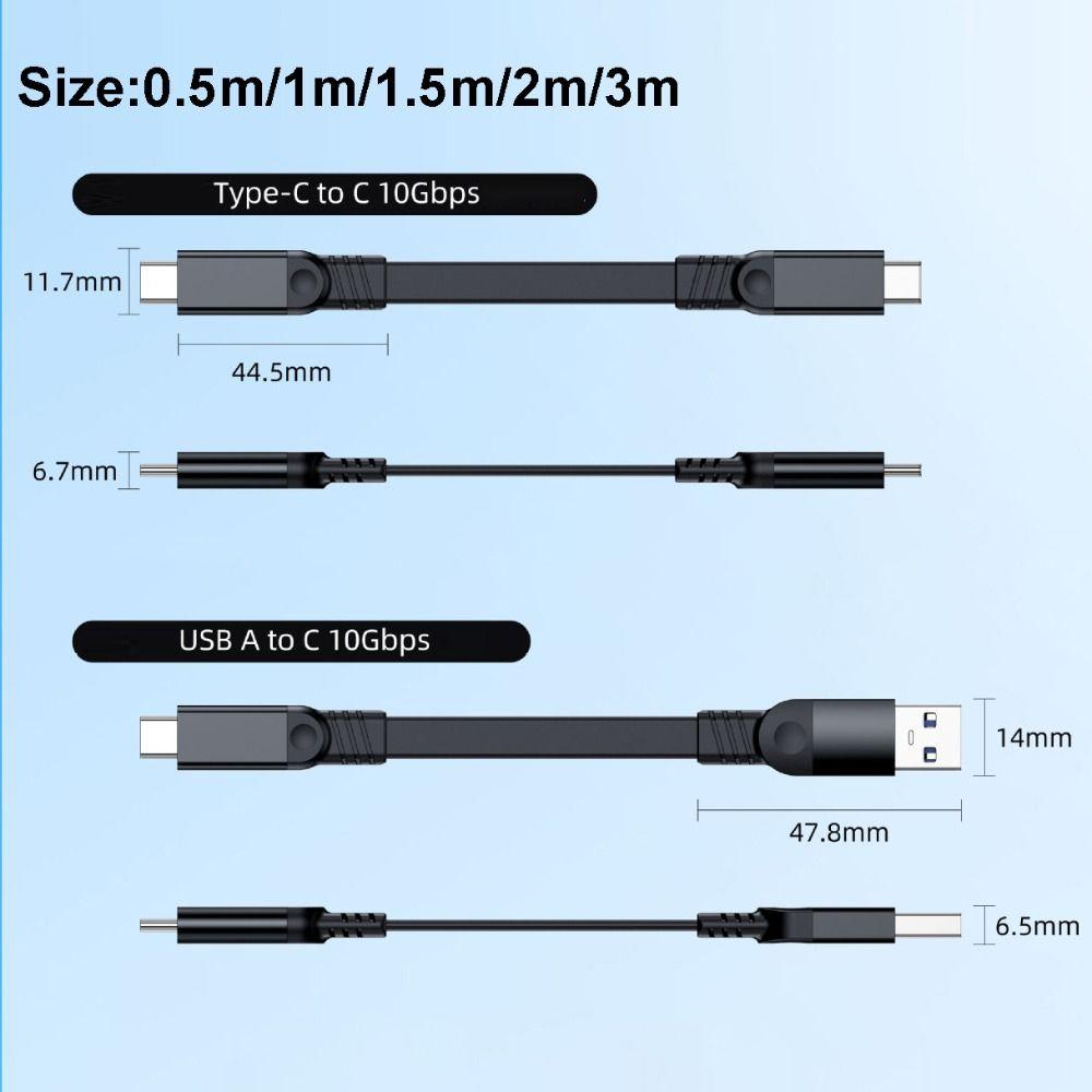 60W Fast Charging USB3.2 Cable 10Gbps Data Cable USB a To Type C Cord  Laptop Mobile Phone