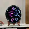 WiFi LED Heim Kalenderuhr Datumsanzeige und Steueruhr Duale Fernbedienung Wanddekoration Alarme