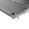 Transparente TPU-Rückseite mit Ständer für iPad 10.2 2021 2020 2019 (iPad 9. 8. 7. Generation) Stifthalter-Hülle 4 Stoßfeste Airbags